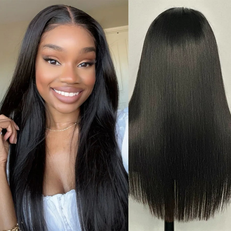 Vente et installation Perruque Lace Front 13x6 – 220% Densité – Lisse – 40 pouces – Cheveux Brésiliens 100% humains spécial installation 80$