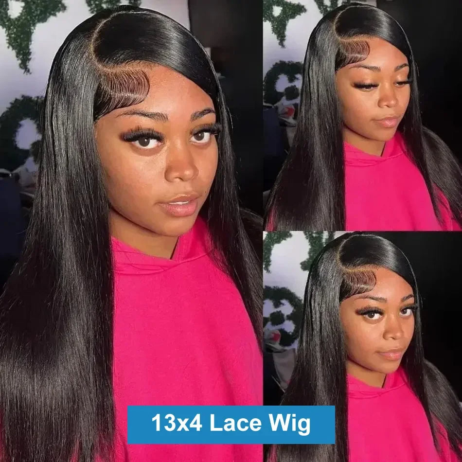 Vente et installation Perruque Lace Front 13x6 – 220% Densité – Lisse – 40 pouces – Cheveux Brésiliens 100% humains spécial installation 80$