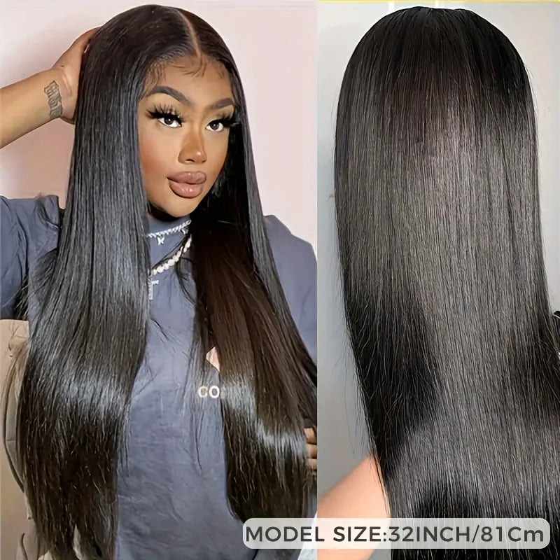 Vente et installation Perruque Lace Front 13x4 HD – Cheveux Lisses – 200% Densité – Cheveux Humains 100% spécial installation 90$
