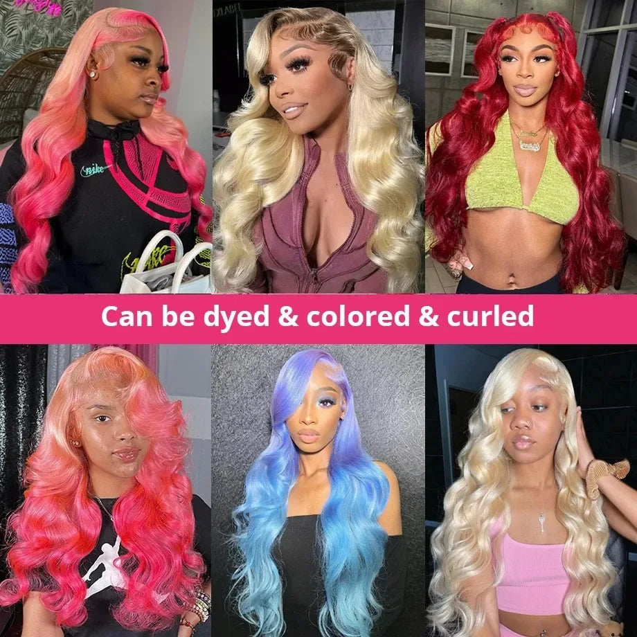 Installation de Perruque 100$ Lace Front 13x4 – Blonde 613 – Body Wave – HD – Cheveux Humains 100% – 30 à 36 pouces
