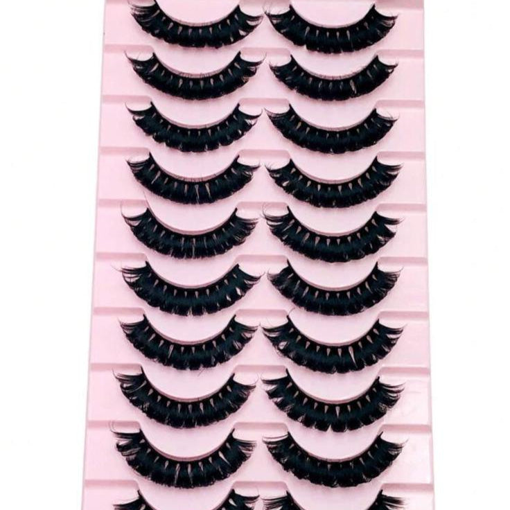 Nouveau 10 Paires 3d  Faux Cils Courbure D – Regard Intense et Glamour