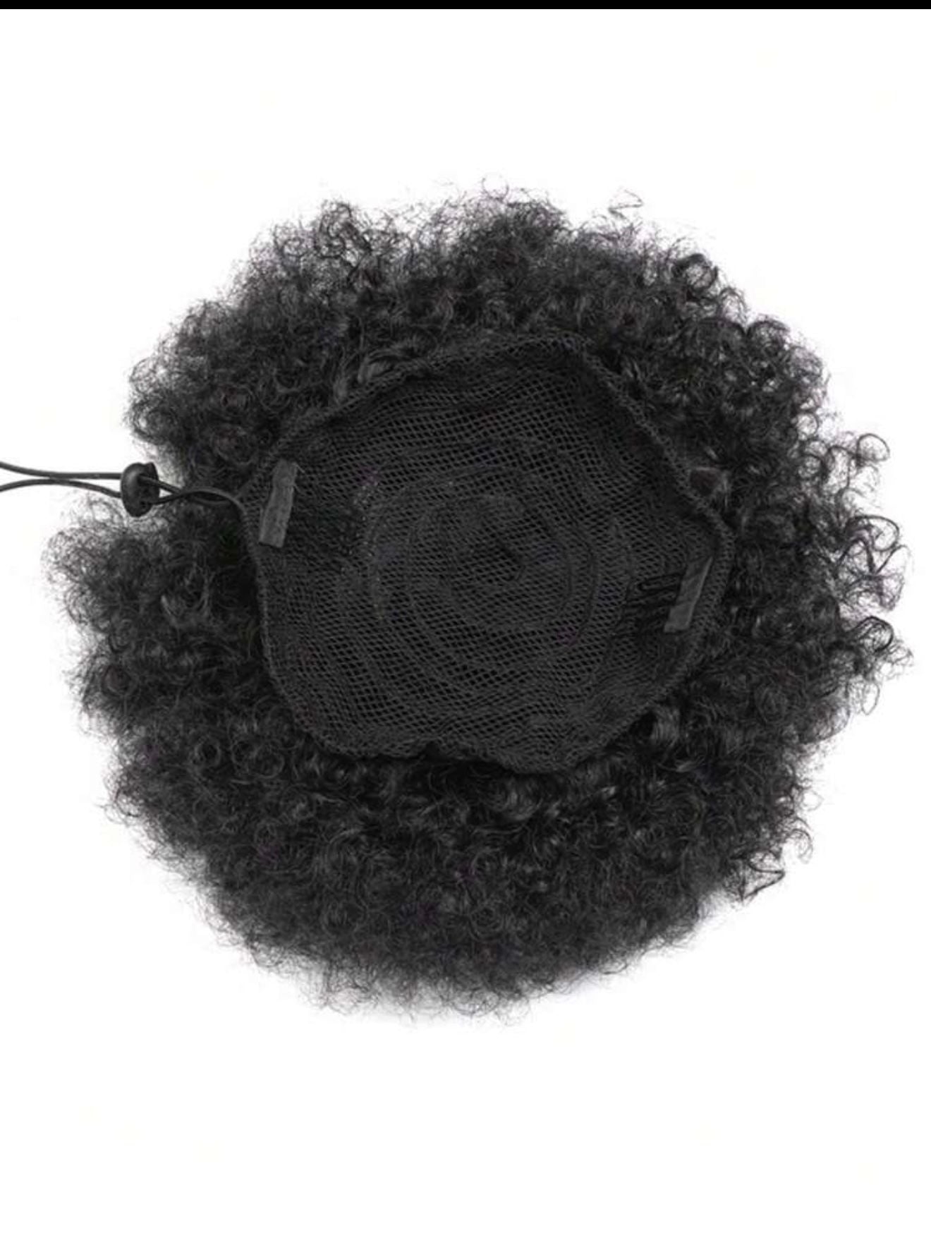 Ponytail afro queu de cheval pour les femmes cheveux crépus bouclés cheveux chignon afro.