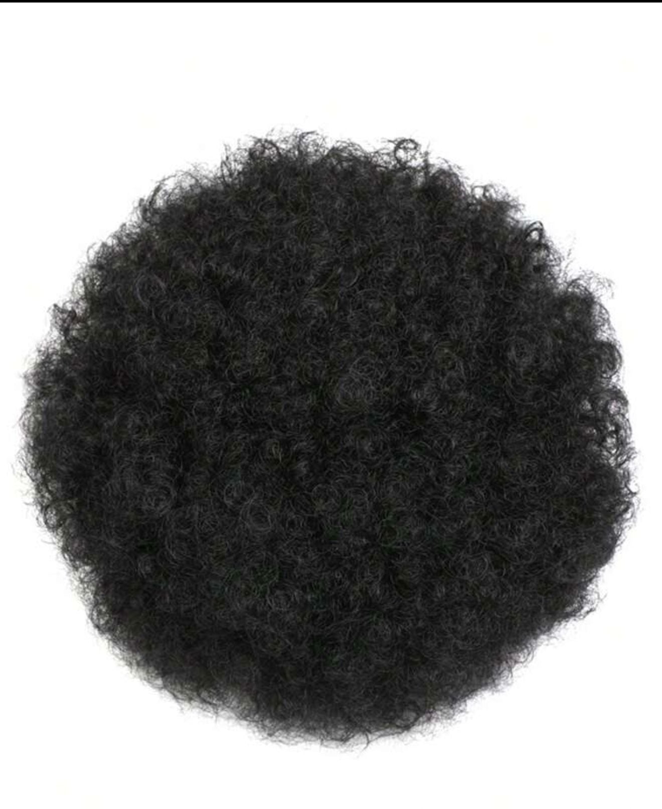 Ponytail afro queu de cheval pour les femmes cheveux crépus bouclés cheveux chignon afro.