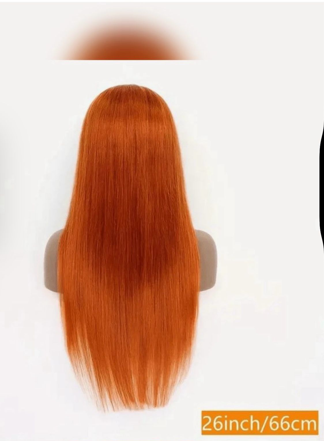 Perruque Bob Glueless 13x4 – 100 % Cheveux Humains – 16 Pouces,  couleur orange (8-16 pouces, perruque bob 13x4 #Orange)