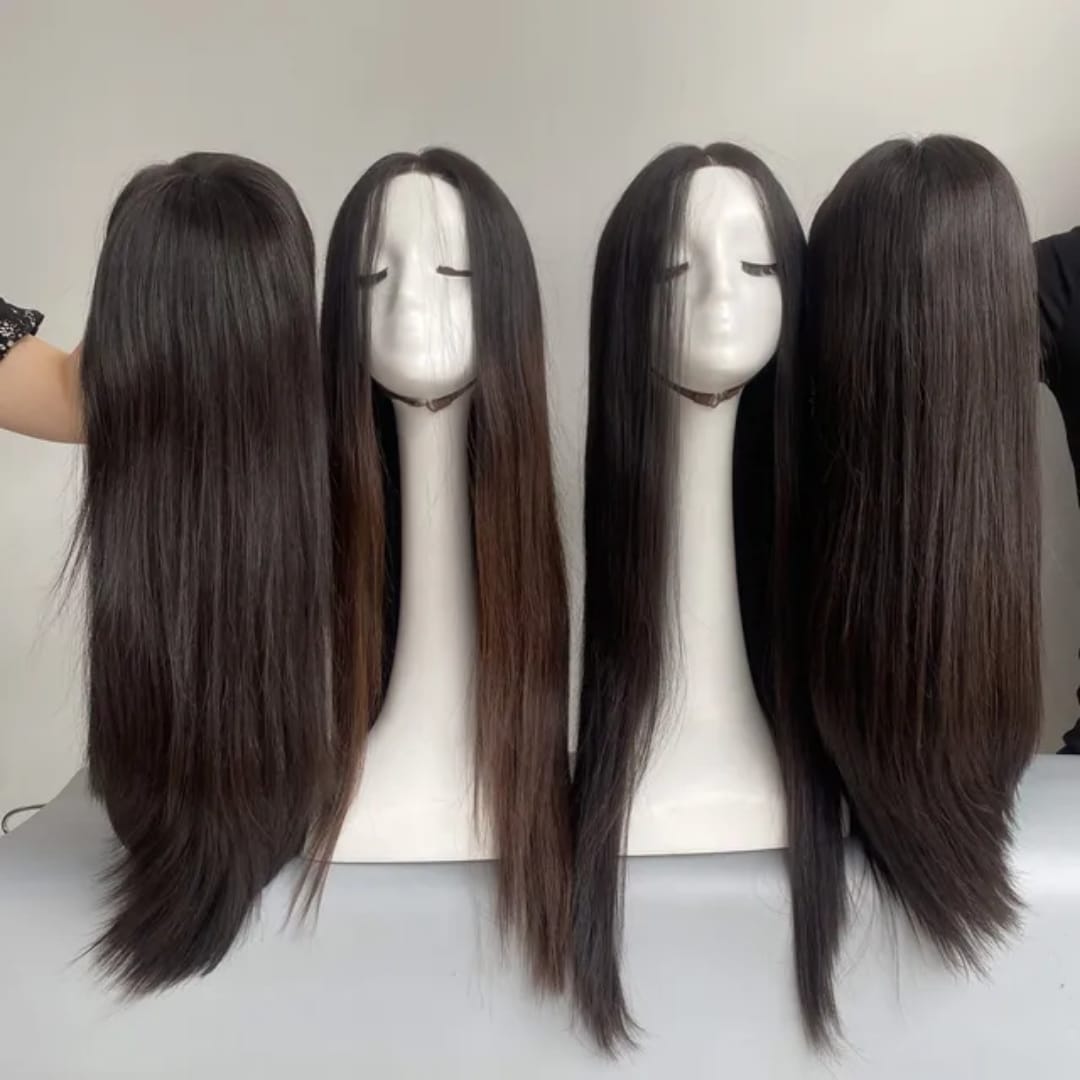 Perruque Lace Front HD Super Double Drawn – Cheveux Humains Lisses Vietnamiens