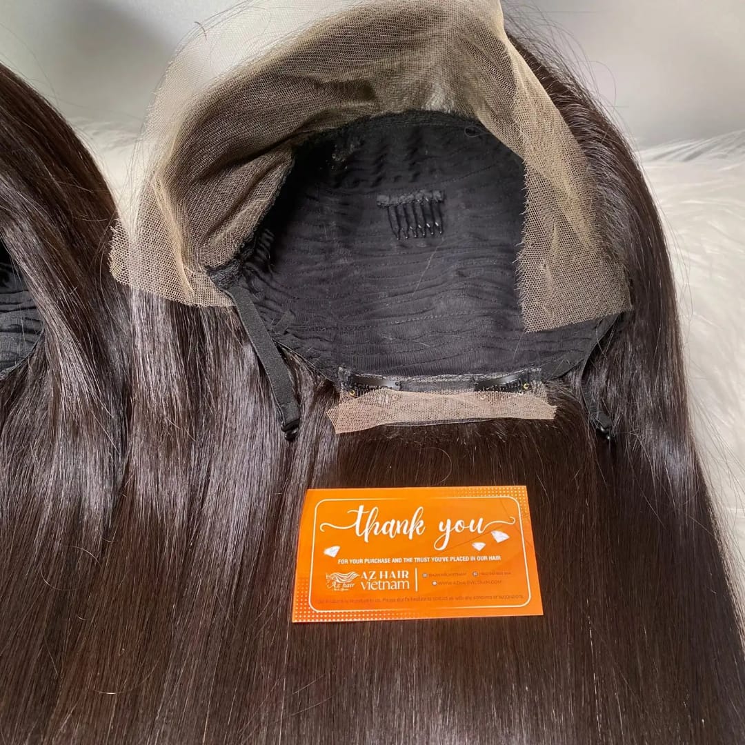 Perruque Lace Front HD Super Double Drawn – Cheveux Humains Lisses Vietnamiens