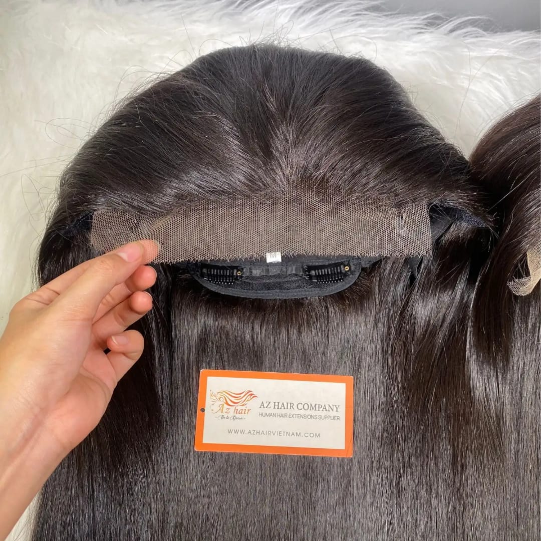 Perruque Lace Front HD Super Double Drawn – Cheveux Humains Lisses Vietnamiens