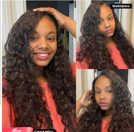 Vente et installation  Perruque Lace Frontal 13x6 – 230% Densité – Loose Deep Wave – Cheveux Humains Bouclés Profonds 100$
